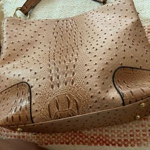Large faux croc, shoulder bag, 16x 12 x 5